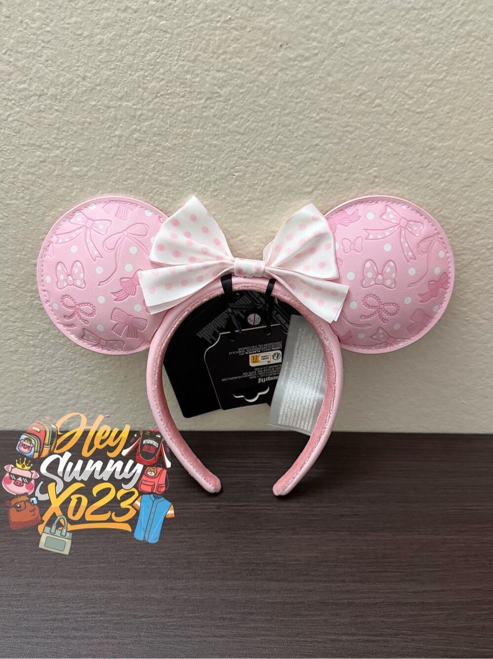 Loungefly Disney Minnie Mouse Polka Dot Pink Ears Headband